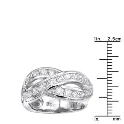 18K White Gold Round Diamond Ladies Ring 1.54ct -H'Hen Sale Store 18k gold round diamond ladies ring 154ct p 32836 rulerwh