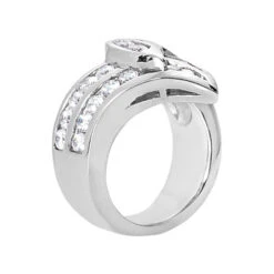 18K White Gold Round Diamond Ladies Ring 1.61ct 19.6mm 8 18K White Gold Round Diamond Ladies Ring 1.61ct 19.6mm -H'Hen Sale Store 18k gold round diamond ladies ring 161ct p 32950 back white 20220426
