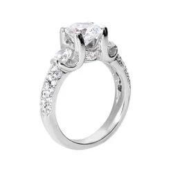 Thin 18K White Gold Round Diamond Ladies Ring 2.43ct 8 Thin 18K White Gold Round Diamond Ladies Ring 2.43ct -H'Hen Sale Store 18k gold round diamond ladies ring 243ct p 32914 back white 20220420 20220426