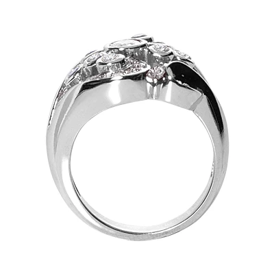 18K White Gold Round Diamond Right Hand Ladies Ring 0.78ct 5 18K White Gold Round Diamond Right Hand Ladies Ring 0.78ct - Image 3