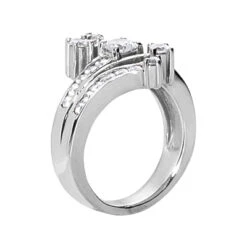 18K White Gold Round Diamond Right Hand Women's Ring 0.93ct 8 18K White Gold Round Diamond Right Hand Women's Ring 0.93ct -H'Hen Sale Store 18k gold round diamond right hand womens ring 093ct p 31611 back white 20220420 20220426