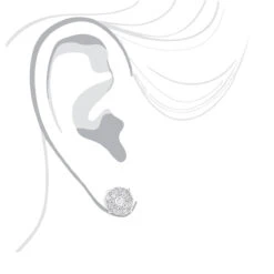 18K White Gold Round Diamond Stud Earrings 4ct Oversized Cluster Earrings 9 18K White Gold Round Diamond Stud Earrings 4ct Oversized Cluster Earrings -H'Hen Sale Store 18k gold round diamond stud earrings 4ct oversized cluster earrings 4