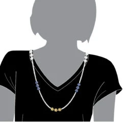 18K White Gold Ruby & Sapphire White Yellow Diamond Flower Necklace For Women 33c -H'Hen Sale Store 18k gold ruby sapphire white yellow diamond flower necklace for women 33c bodwh