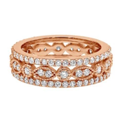 18K White Gold Tacori Style Diamond Full Eternity Ring 1.81c -H'Hen Sale Store 18k gold tacori style diamond full eternity ring 181c p 23025 backro