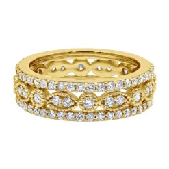 18K White Gold Tacori Style Diamond Full Eternity Ring 1.81c -H'Hen Sale Store 18k gold tacori style diamond full eternity ring 181c p 23025 backye