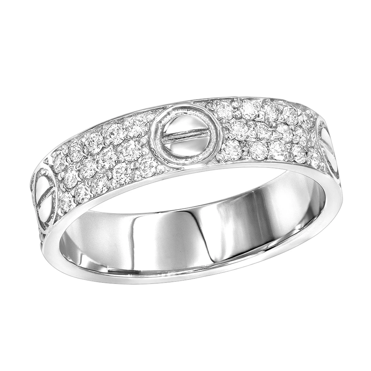 18K Rose Gold Eternity Cartier Style Diamond Wedding Band For Women 1 Carat G/VS 4 18K Rose Gold Eternity Cartier Style Diamond Wedding Band For Women 1 Carat G/VS - Image 2