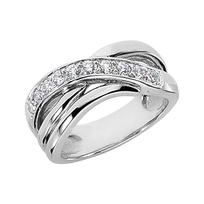 18K White Gold Women's Diamond Ring 0.40ct 3 18K White Gold Women's Diamond Ring 0.40ct