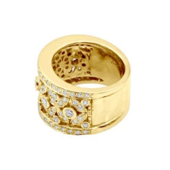 18K White Gold Women's Diamond Ring 1.20ct 13.4mm -H'Hen Sale Store 18k gold womens diamond ring 120ct p 32524 backye