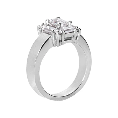 18K White Gold Women's Diamond Ring 1.50ct 4 18K White Gold Women's Diamond Ring 1.50ct - Image 2