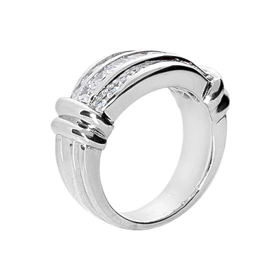 18K White Gold Women's Diamond Ring 1.53ct 5 18K White Gold Women's Diamond Ring 1.53ct - Image 3