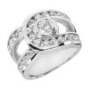 18K White Gold Women's Diamond Ring 2.81ct