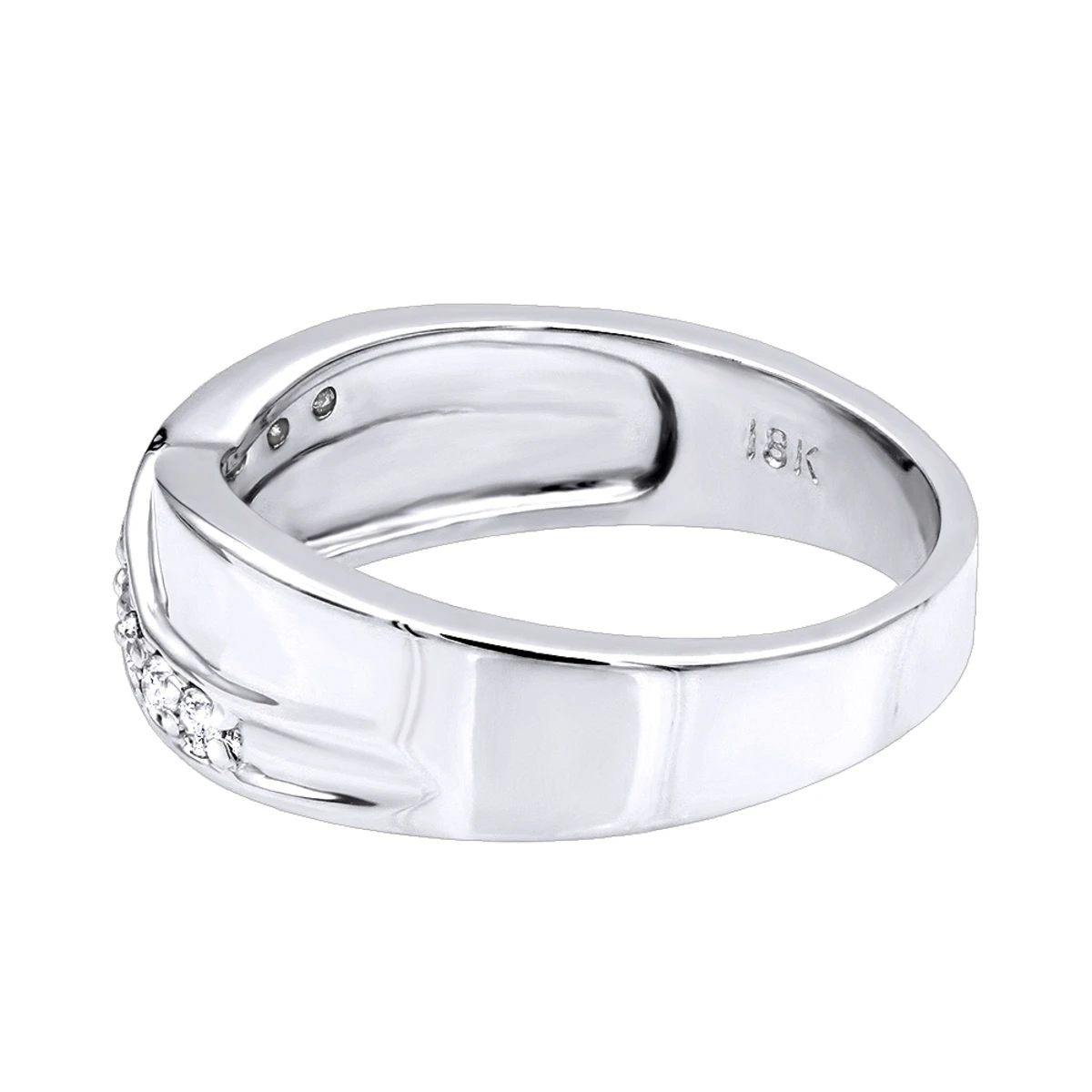 18K White Gold Women's Diamond Wedding Ring 0.27ct 6 18K White Gold Women's Diamond Wedding Ring 0.27ct - Image 4