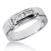 18K White Gold Women's Diamond Wedding Ring 0.50ct 6.3mm