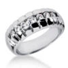 18K White Gold Women's Diamond Wedding Ring 0.53ct