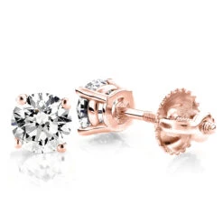 18K White Gold 4 Prong Round Diamond Stud Earrings 2ct 10 18K White Gold 4 Prong Round Diamond Stud Earrings 2ct -H'Hen Sale Store 18k white gold 4 prong round diamond stud earrings 2ct p 22 ro