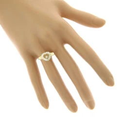 18K Yellow Gold Chopard Floating Happy Diamonds Heart Ring For Women 0.29ct 8 18K Yellow Gold Chopard Floating Happy Diamonds Heart Ring For Women 0.29ct -H'Hen Sale Store 18k yellow gold chopard floating happy diamonds heart ring for women 029ct bodye