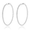 2 Inch Diamond Hoop Earrings 4ct 14K White Gold Inside Out Design 2 2 Inch Diamond Hoop Earrings 4ct 14K White Gold Inside Out Design -H'Hen Sale Store 2 inch diamond hoop earrings 4ct 14k inside out design p 45906 wh