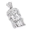 Jesus Head Charm: Mini Jesus Diamond Pendant 0.69ct 10K White Gold -H'Hen Sale Store 205230mainwh mainwh