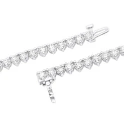 3 Prong Diamond Eternity Chain For Men And Women 14K Yellow Gold Tennis Necklace -H'Hen Sale Store 3mm iced out eternity diamond chain for men women 14k gold tennis necklace 804063 backwh