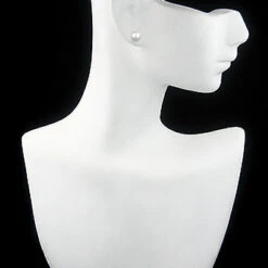 9-9.5mm 14K Yellow Gold White Fresh Water Pearl Earrings -H'Hen Sale Store 9 95mm 14k gold white fresh water pearl earrings p 5907bod