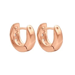 9mm Huggies 14K Yellow Gold Small Diamond Hoop Earrings For Children 0.15ct -H'Hen Sale Store 9mm huggies real 14k gold small diamond hoop earrings for children 015ct 018004 backro 20211228