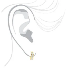 9mm Huggies 14K Yellow Gold Small Diamond Hoop Earrings For Children 0.15ct -H'Hen Sale Store 9mm huggies real 14k gold small diamond hoop earrings for children 015ct 018004 bodye 20211228