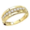 Affordable 10K Yellow Gold 0.5 Carat Round Diamond Wedding Ring For Men And Women 2 Affordable 10K Yellow Gold 0.5 Carat Round Diamond Wedding Ring For Men And Women -H'Hen Sale Store affordable 10k gold 05 carat round diamond wedding ring for men and women 000850 mainye
