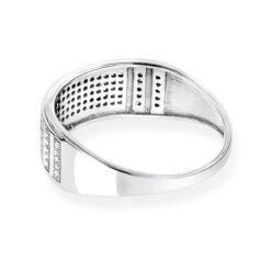 Affordable 10K White Gold Men's Diamond Wedding Band 0.42ct 11 Affordable 10K White Gold Men's Diamond Wedding Band 0.42ct -H'Hen Sale Store affordable 10k gold mens diamond wedding band 042ct backwh