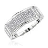 Affordable 10K White Gold Men's Diamond Wedding Band 0.42ct -H'Hen Sale Store affordable 10k gold mens diamond wedding band 042ct mainwh