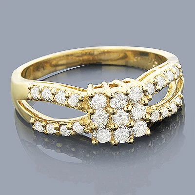Affordable Diamond Engagement Ring 0.83ct 14K Yellow Gold 3 Affordable Diamond Engagement Ring 0.83ct 14K Yellow Gold