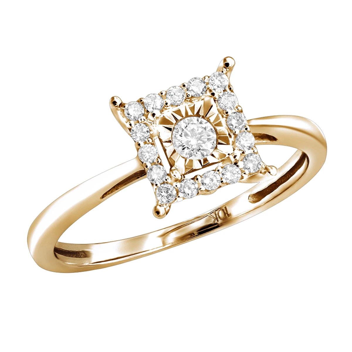 Affordable Diamond Engagement Ring 10K White Gold 1 Carat Look 5 Affordable Diamond Engagement Ring 10K White Gold 1 Carat Look - Image 3