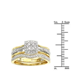 Affordable Luxurman Diamond Engagement Ring Set Wedding Band 14K Yellow Gold 0.4ct 13 Affordable Luxurman Diamond Engagement Ring Set Wedding Band 14K Yellow Gold 0.4ct -H'Hen Sale Store affordable luxurman diamond engagement ring set wedding band 14k gold 04ct rulerye