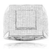 Affordable Men's 10K White Gold Diamond Ring 1.30ct