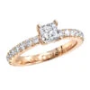 Affordable Princess Cut Diamond Engagement Ring 1.5 Carat 14K Rose Gold 1 Affordable Princess Cut Diamond Engagement Ring 1.5 Carat 14K Rose Gold -H'Hen Sale Store affordable princess cut diamond engagement ring 15 carat 14k gold 000803 mainro