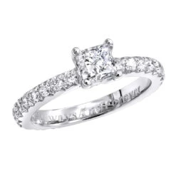 Affordable Princess Cut Diamond Engagement Ring 1.5 Carat 14K Rose Gold -H'Hen Sale Store affordable princess cut diamond engagement ring 15 carat 14k gold 000803 wh