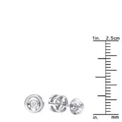 Affordable Solitaire Diamond Stud Earrings 10K White Gold 0.15ct By Luxurman -H'Hen Sale Store affordable solitaire diamond stud earrings in 10k gold 015ct by luxurman ruler white