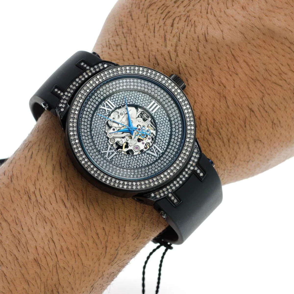 Automatic Men's Joe Rodeo Diamond Watch 2.20ct 9 Automatic Men's Joe Rodeo Diamond Watch 2.20ct - Image 7