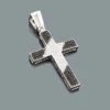 Black And White Diamond Cross Pendant 0.51ct Silver -H'Hen Sale Store black and white diamond cross pendant 051ct silver p 47168