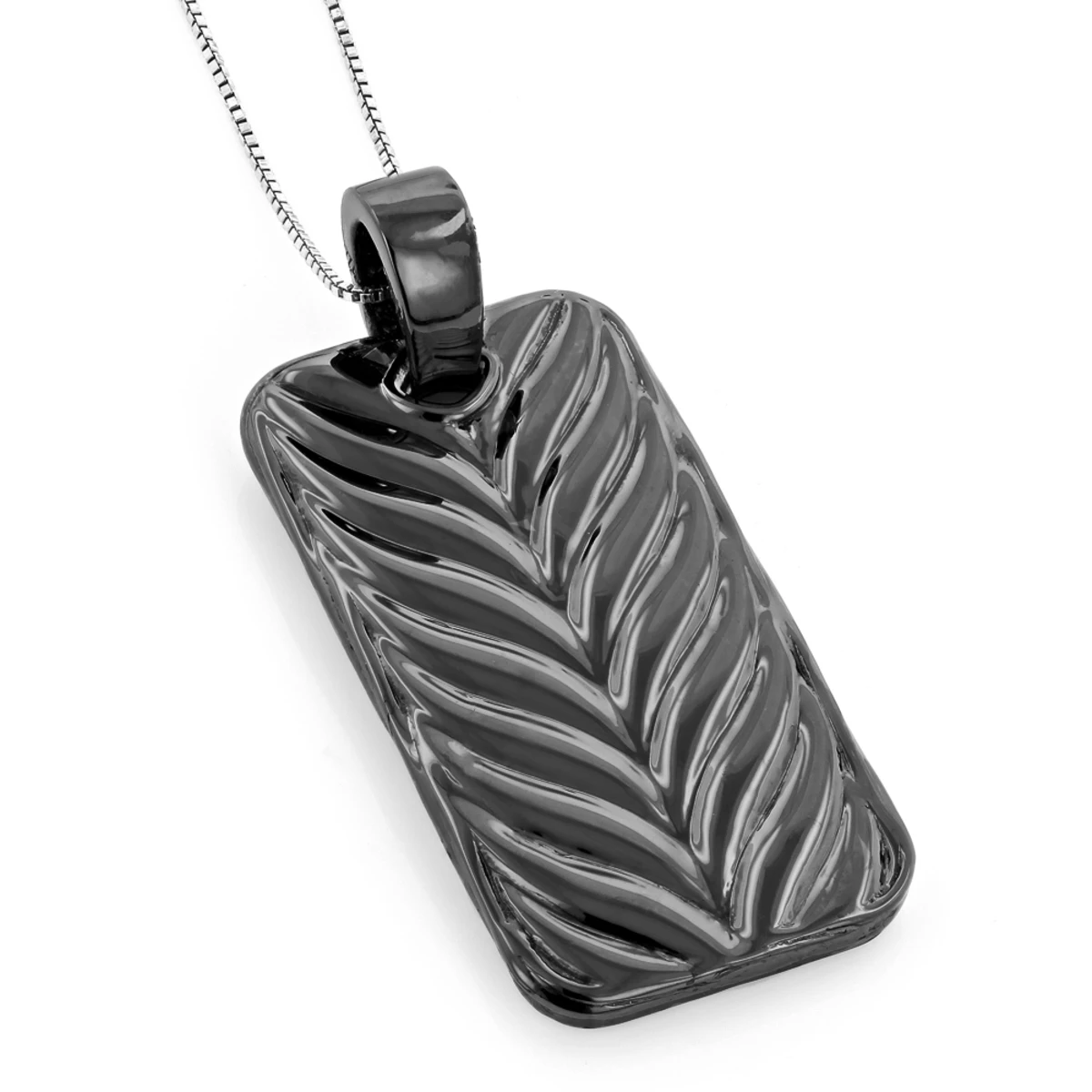 Iced Out Black Diamond Dog Tag Pendant 7.15ct Sterling Silver 4 Iced Out Black Diamond Dog Tag Pendant 7.15ct Sterling Silver - Image 2