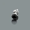 Black Diamond Earring Stud 0.50ct 14K White Gold