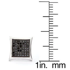 Black Diamond Earrings 0.50ct Sterling Silver 9 Black Diamond Earrings 0.50ct Sterling Silver -H'Hen Sale Store black diamond earrings 050ct sterling silver p 44201 ruler