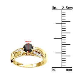 Thin Black Diamond Engagement Ring 0.74ct 14K White Gold -H'Hen Sale Store black diamond engagement ring 074ct 14k gold p 45910 rulerye