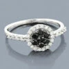 Black Diamond Promise Ring 14K White Gold 0.52ct 2 Black Diamond Promise Ring 14K White Gold 0.52ct -H'Hen Sale Store black diamond promise ring 14k 052ct p 6870