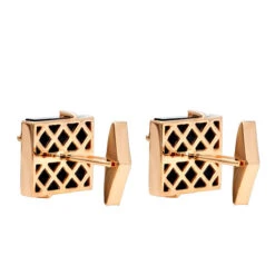 Black Onyx And Diamonds 14K Yellow Gold Men's Cufflinks 19 Black Onyx And Diamonds 14K Yellow Gold Men's Cufflinks -H'Hen Sale Store black onyx and diamonds 14k gold mens cufflinks backro