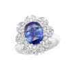 Blue Sapphire And Diamond Cocktail Ring For Women 18K White Gold 4.5ct -H'Hen Sale Store blue sapphire and diamond cocktail ring for women in 18k gold 45ct 803171 wh