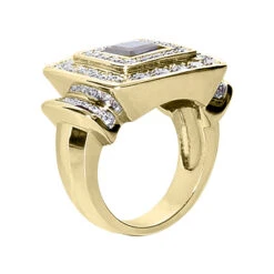 Blue Sapphire Cocktail Ring With Diamonds 14K White Gold 0.90ctd 1.25cts -H'Hen Sale Store blue sapphire cocktail ring with diamonds 14k 090ctd 125cts p 29192 back yellow