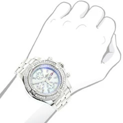 Breitling Super Avenger Men's Diamond Watch 6.50ct -H'Hen Sale Store breitling super avenger mens diamond watch 650ct 3