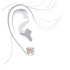 Butterfly Earrings Diamond Studs 0.45ct Solid 14K Yellow Gold 11 Butterfly Earrings Diamond Studs 0.45ct Solid 14K Yellow Gold -H'Hen Sale Store butterfly earrings diamond studs 045ct solid gold p 5999 bodro