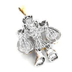 Cartoon Characters Scrooge McDuck Diamond Pendant In Sterling Silver 4.25ct -H'Hen Sale Store cartoon characters scrooge mcduck diamond pendant in sterling silver 425ct 3