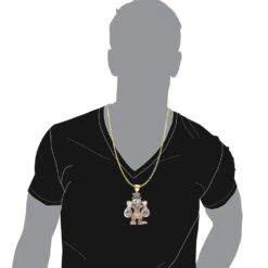 Cartoon Characters Scrooge McDuck Diamond Pendant In Sterling Silver 4.25ct -H'Hen Sale Store cartoon characters scrooge mcduck diamond pendant in sterling silver 425ct bodye